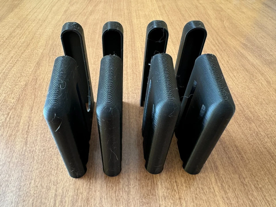 Clip de cargador / pelador K31 para suizo 7,55x55 - paquete de cuatro (paquete negro) Foto 3 de 4