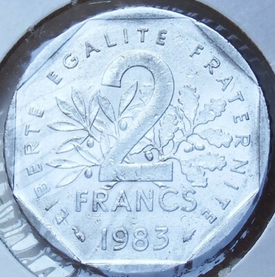 France 1983 2 Francs Coin KM# 942.1 Circulated | eBay