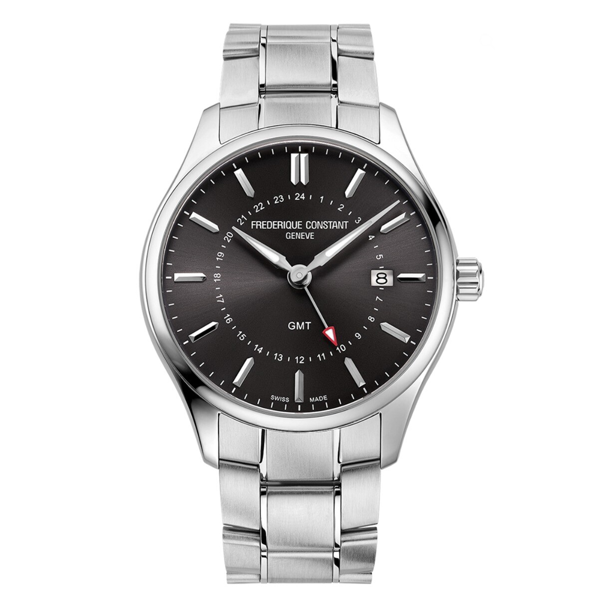 Frederique Constant Geneve Orologio Classics Quartz GMT Grey FC-252DGS5B6B