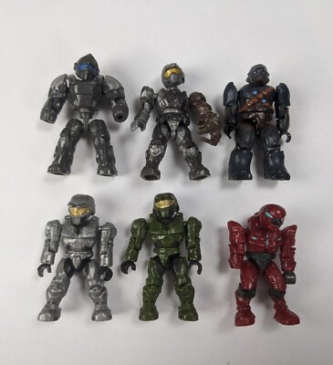 Lot Of Mega Bloks Halo Inch Mini Figures Spartans Etc