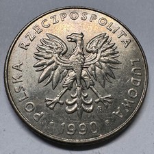 1990 Poland 20 Zlotys - Beautiful Coin - #A-061-B