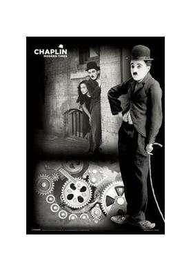 CHARLIE CHAPLIN MODERN TIMES 3-D POSTER HOLOGRAM LENTICULAR POSTER 66x46cm
