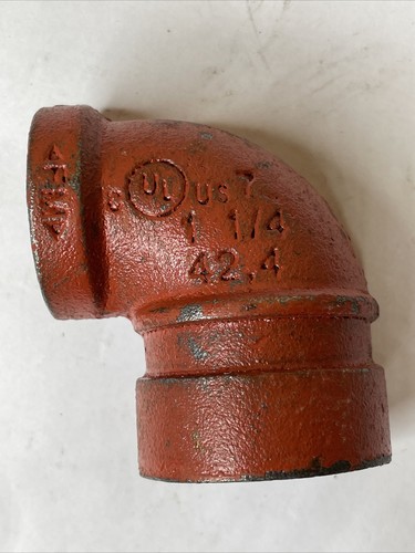 Victaulic Sprinkler Reducing Elbow Grooved x NPT Threaded 1-1/4" x 3/4" 67 - Picture 4 of 6