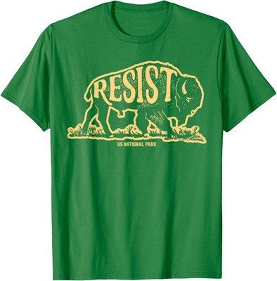 Alt Us National Park Resist Service Bison Buffalo Unisex T-Shirt