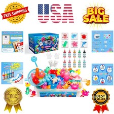 Magic Water Elf Toy Kit  Squishies for Kids, 10 Gels  6 Molds, Magic Gel Wate...