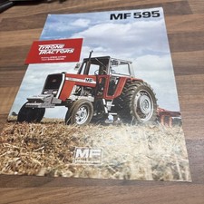 Massey Ferguson 595 Tractor Sales Brochure Flyer Leaflet Original MF