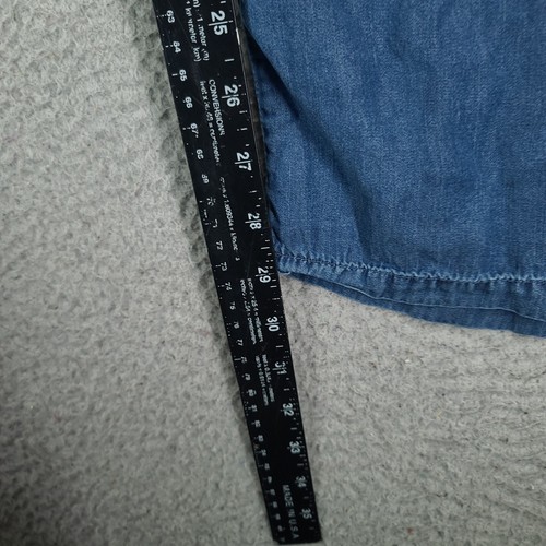 Beyond Capri Wide Leg Y2k Baggy Chambray Pants Womens One Size Elastic Waist - Picture 5 of 10