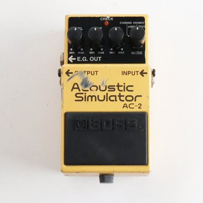 Boss AC-2 Akustiksimulator Effektpedal für Gitarre hergestellt in Taiwan 4 Soundmodi Analo