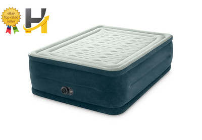24'' Full Dream Lux Pillow Top Dura-Beam Airbed Mattress with Built-In Pump