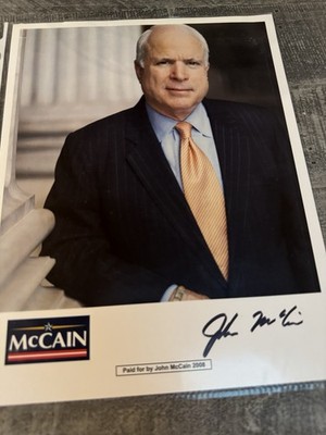 United States Senate John McCain Signed 8x10 Photo - RARE Collectible  COA