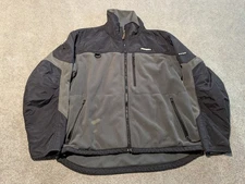 Frabill Jacket Mens XL Grey Black Fishing Fleece Nylon Windbreaker 