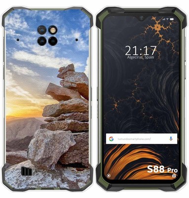 CAXKJE Custodia per Doogee V30 (6.58 Pollice) + [2 Pezzi] Pellicola Vetro Temperato,Trasparente Cover Morbido Silicone Custodie TPU Cover,per V30 Antiurto Case - A20