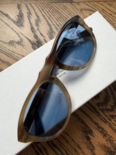 Persol PO0649CO 649 Genuine Brown Horn Sunglasses 54-20 Italy  2 Lenses