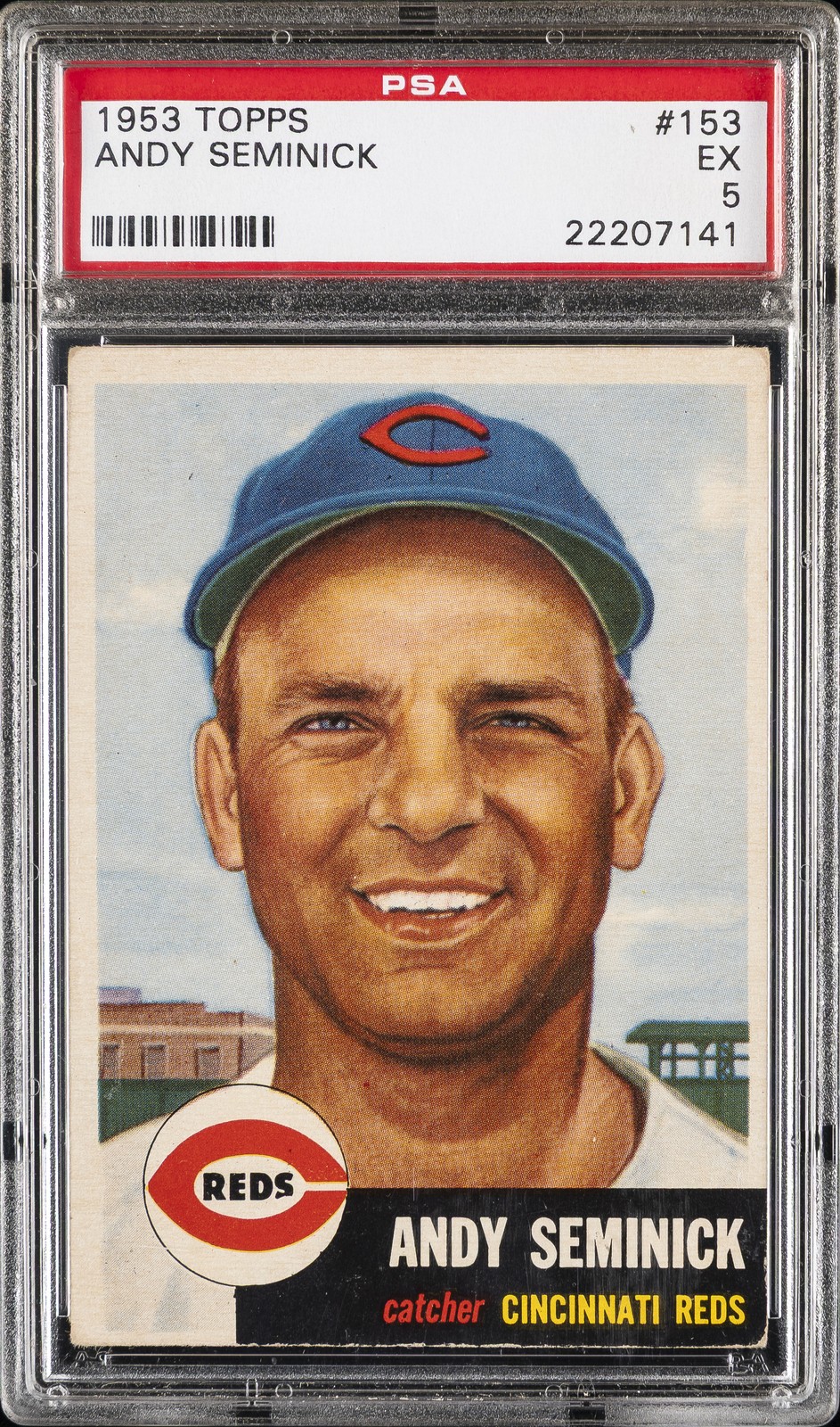 1953 TOPPS #153 ANDY SEMINICK PSA 5