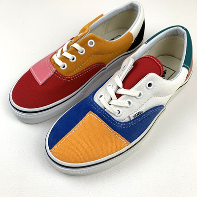 Vans Era Patchwork Sneaker Mens 5.5 Womens 7 Multi Color/True White 2019