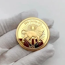 John Wick Continental Gold Coin Movie Prop ENS CAUSA SUI EX UNITAE VIRES