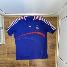 Adidas France 2007 2008 home soccer jersey football shirt Sz XL