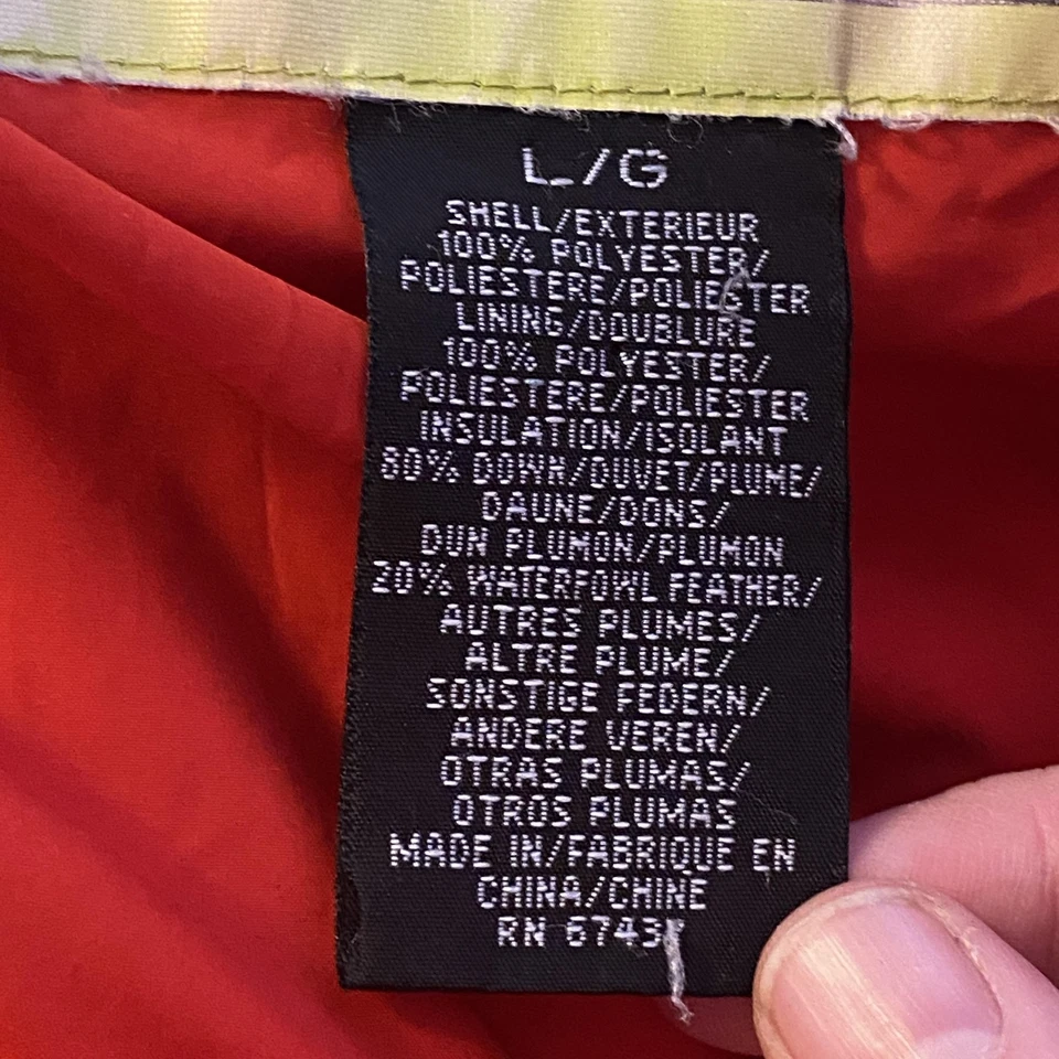 Polo Jeans Company Ralph Lauren Puffer Chaqueta Mujer Grande Rojo Abrigo con Capucha Foto 2 de 4