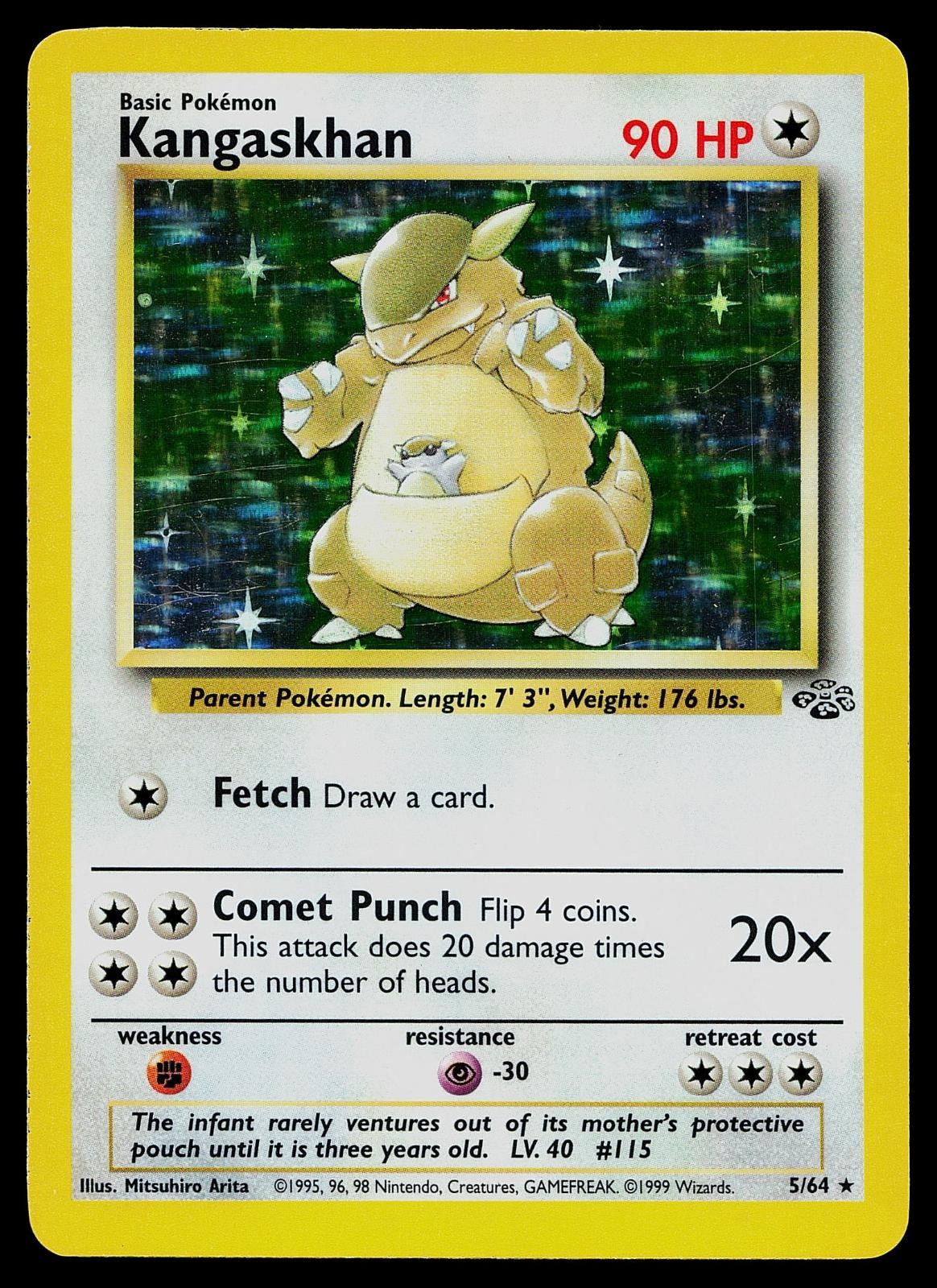 Pokemon Card - Kangaskhan Jungle 5/64 Holo Rare