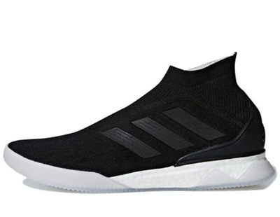 Adidas Predator Tango 18+ TR Black Indoor Soccer AQ0602 Men\'s Size 9 New Adidas Predator Tango 18+ Turf Soccer Shoes Black White  main image 4