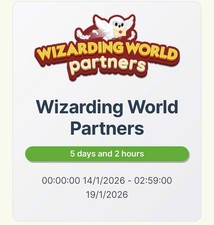 MONOPOLY GO PARTNERS EVENT - WIZARDING WORLD PARTNERS   FULL CARRY 80K POINTS  
