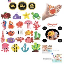 Non Slip Bathtub Stickers, 20pcs Submarine Sea Creature Adhesive Kids Anti Sl...