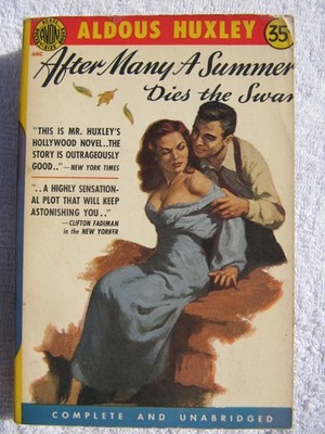 1952 PULP FICTION ALDOUS HUXLEY After Many a Summer dies the Swan HOLLYWOOD