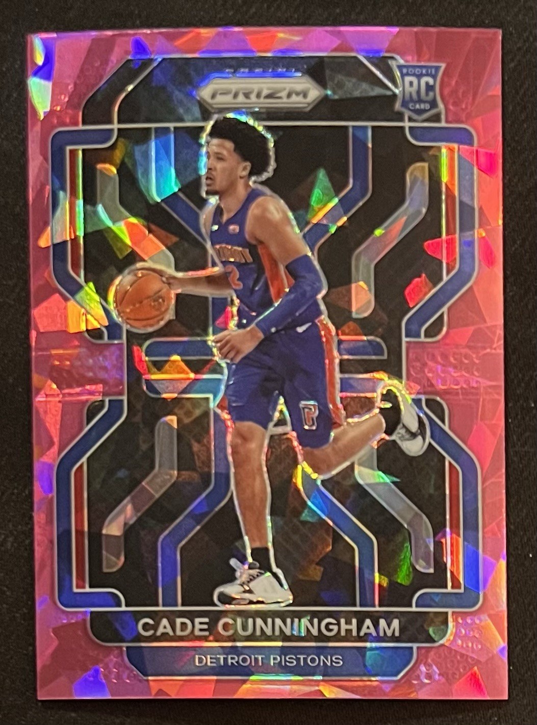 2021-22 Prizm Cade Cunningham Pink Ice RC #282 Pistons