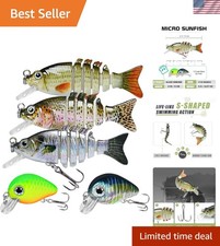 Swimmax Easy Catch Fishing Lures with BKK Hooks, Wiggling, Vibrating, Rattlin...