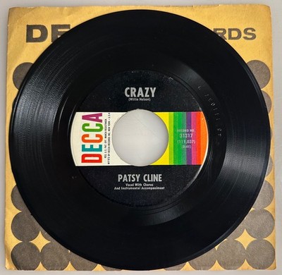 Patsy Cline / Crazy & Who Can I Count On / Original pressing 1961 Decca 45 / NM