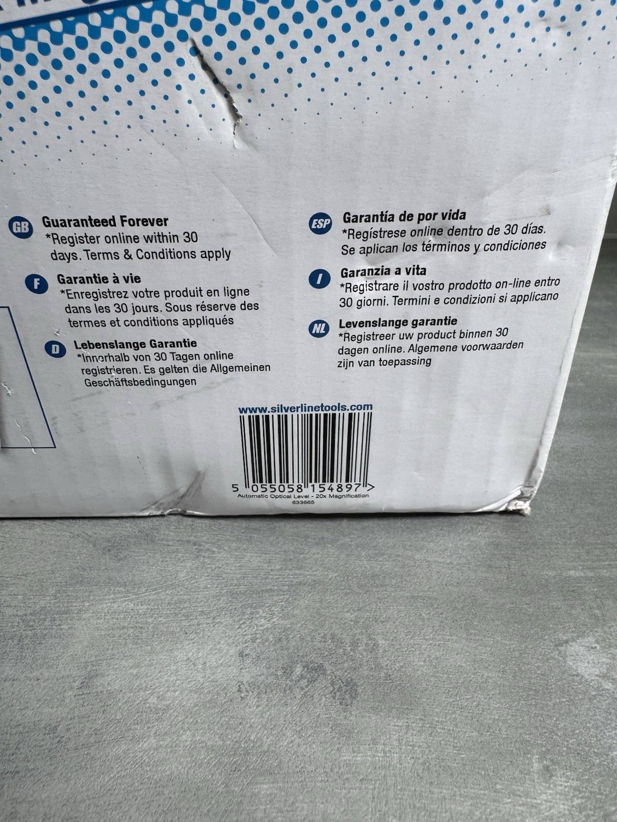 Silverline 20x Self-Levelling Automatic Optical Level & Case Brand New 4