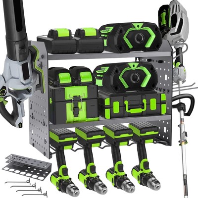 Wall Mount for EGO-Compatible Tools   3-Layer Adjustable Garage Organizer 200...