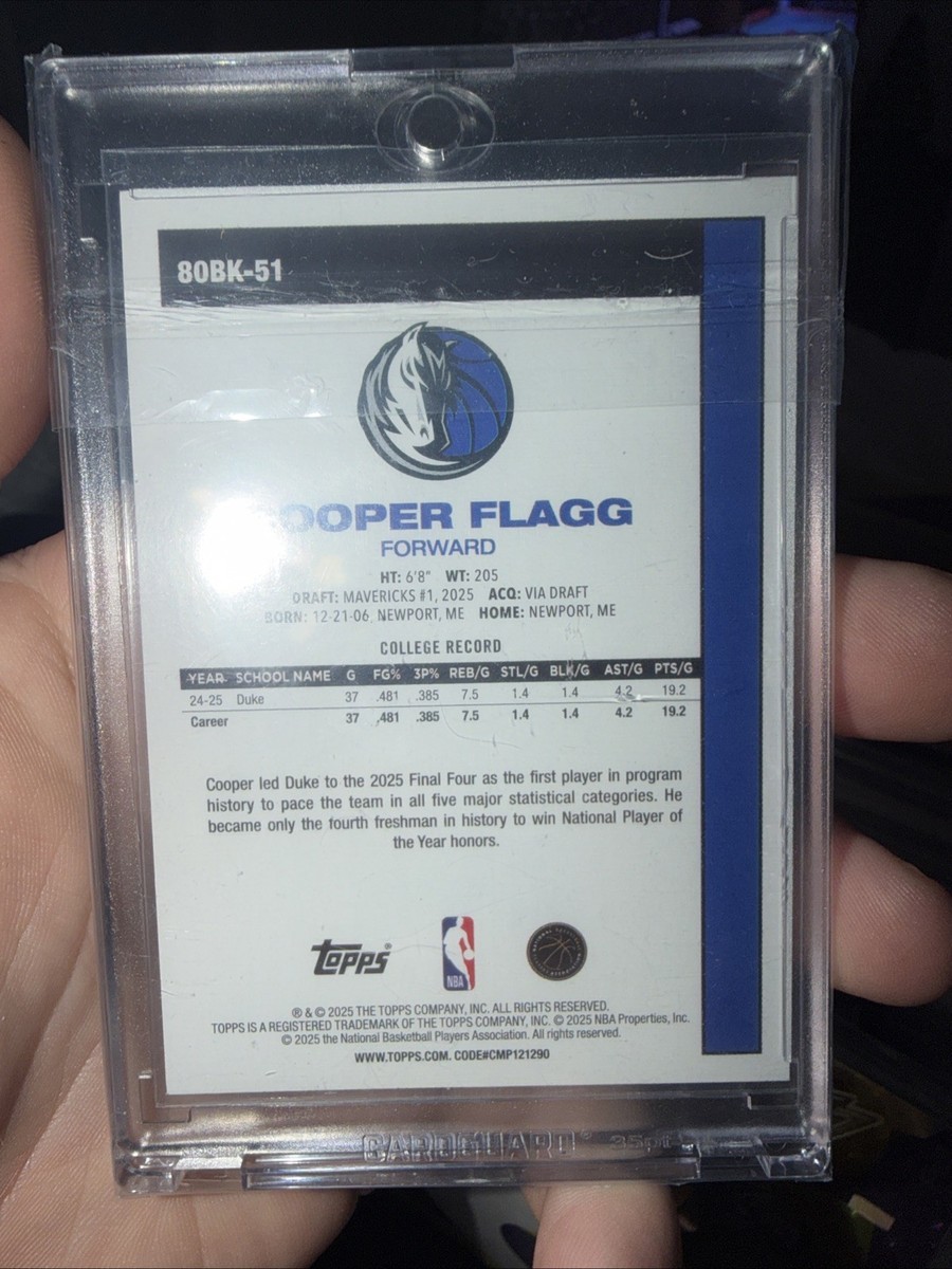 2025-26 Topps - 1980-81 Topps Basketball Cooper Flagg #80BK-51 (RC 