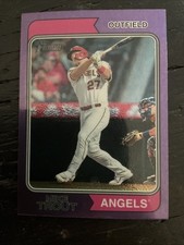2023 Topps Heritage Hot Box Chrome Purple Refractor Mike Trout #5