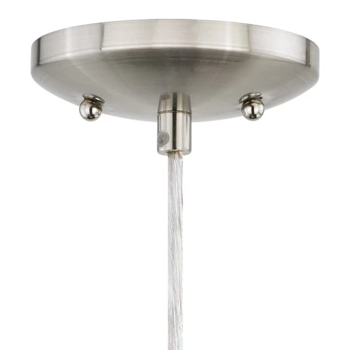 Vaxcel Lighting P0174 Milano 1 Light Mini Pendant - Nickel - Picture 4 of 9