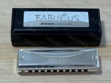 SUZUKI F-20J A Key FABULOUS 10 hole Diatonic Harmonica from Japan