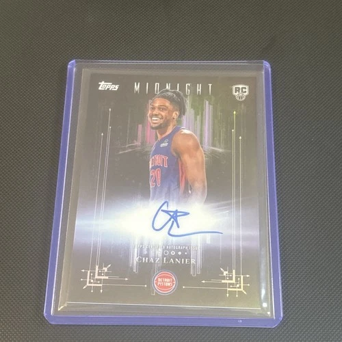 2025-26 Topps Midnight - Dark Marks Rookies Chaz Lanier #DMR-CL  ON CARD AUTO