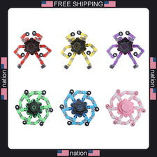 6-piece transformable fidget spinner toys stress relief sensory toys for kids