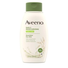 Aveeno Daily Moisturizing Body Wash with Oatmeal 12 Fl Oz Pack of 1