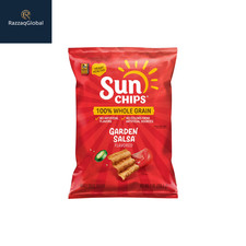 SunChips 100 Whole Grain Garden Salsa Snack Chips Bag, 7 oz