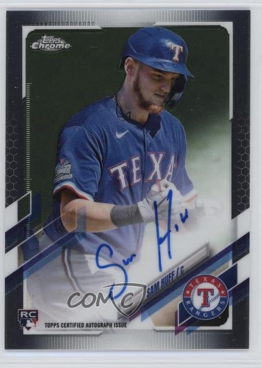 2021 Topps Chrome Rookie Auto Sam Huff #RA-SHU Auto 0e23