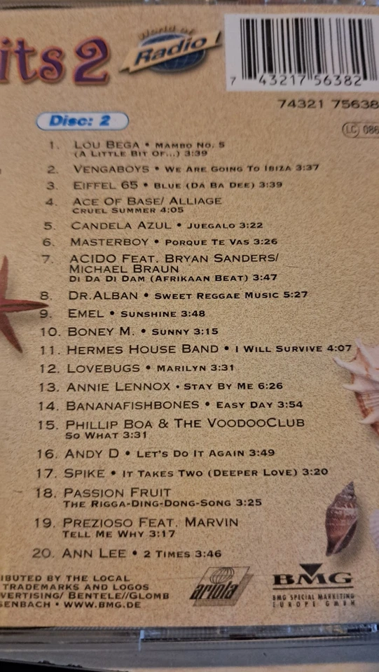 Best Of Summer Hits 2 - 2 CD`s - KULT - SOMMERHITS - 70er 80er 90er - Bild 2 von 3