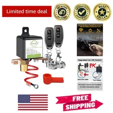 12V Battery Kill Switch with Remote - 250A Protection for Vehicles