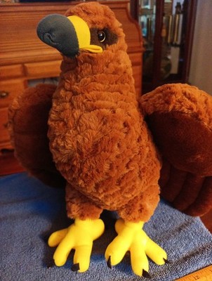 Wild Republic Cuddlekins Realistic Plush Golden Eagle 12'' Brown Golden Mascot