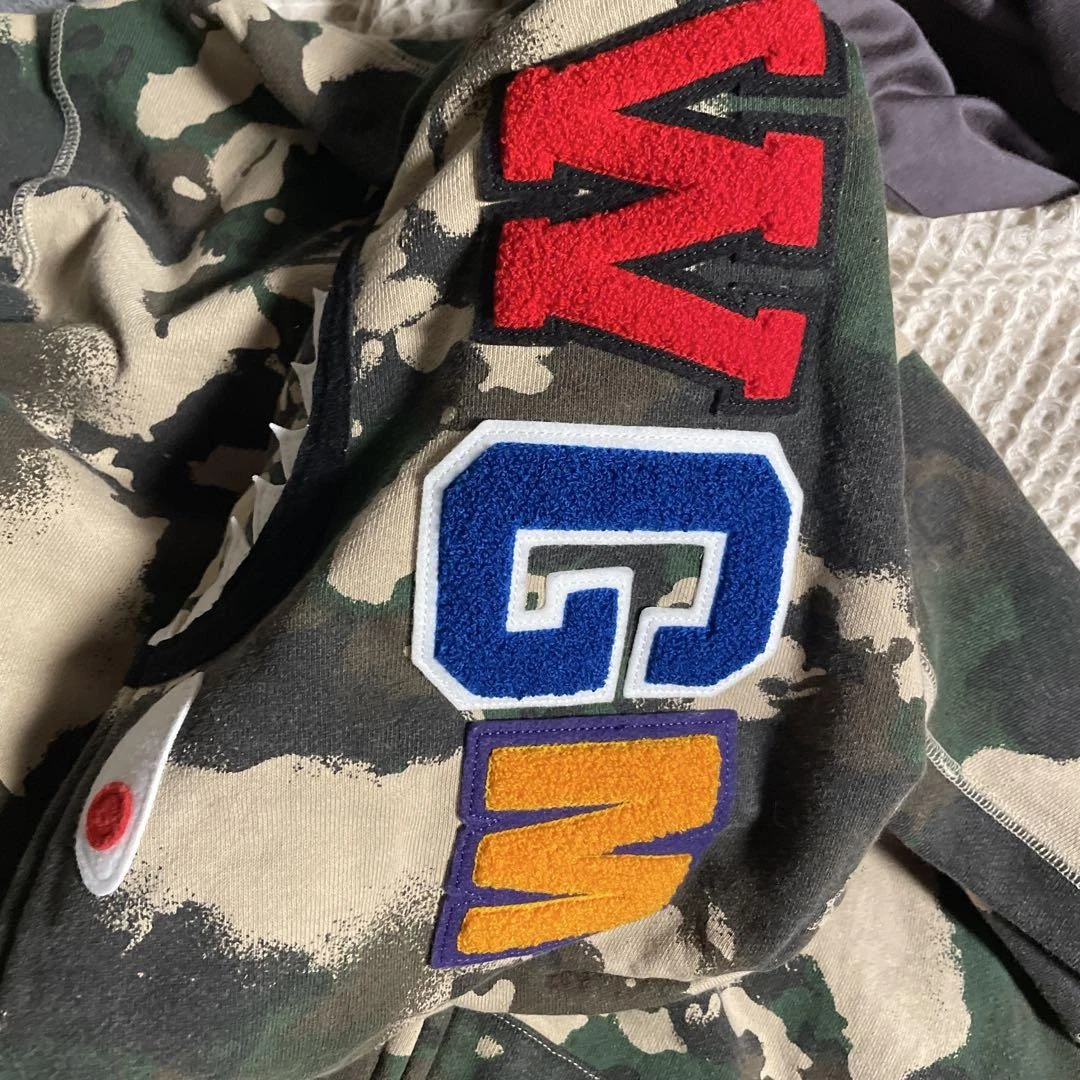 A BATHING APE (BAPE) Parka con cappuccio BAPE M squalo come nuovo raro scimmia