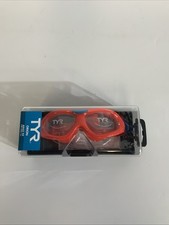 TYR Orion Adult Fit Ages 16 Swim Mask Smoker/Black Anti-Fog Coating NEW