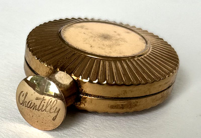 Altes Parfum Houbigant ''Chantilly'' Flakon Uhr Vintage