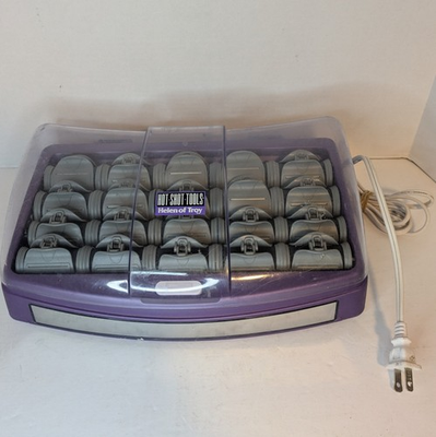 #ad #ad Hot Shot Tools Helen of Troy Hair Curler Rollers w Clips Model S510352 Working $24.99