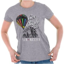 New Mexico Vintage Get High Desert Vacation Womens Top Junior Graphic Tee