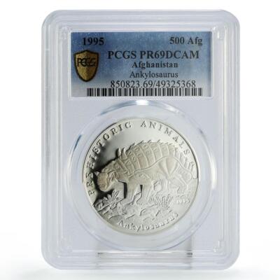 Afghanistan 500 afghanis Ankylosaurus Dinosaurs Fauna PR69 PCGS